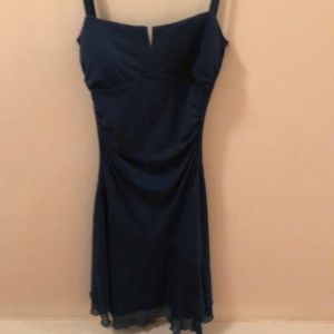 Blue-green cocktail dress